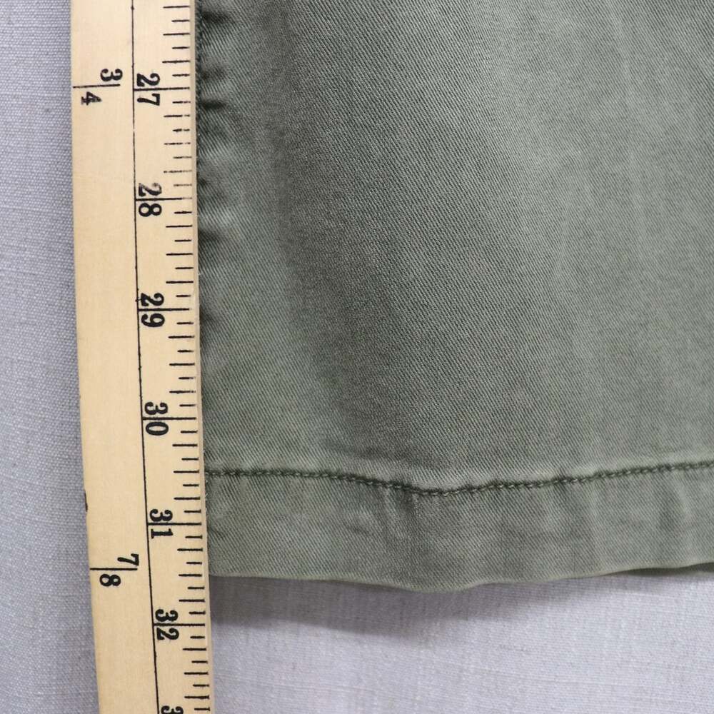 Paige Harper High Rise Paperbag Belted Wide Leg Pants Ivy Green Lyocell Size 31 - Picture 11 of 15